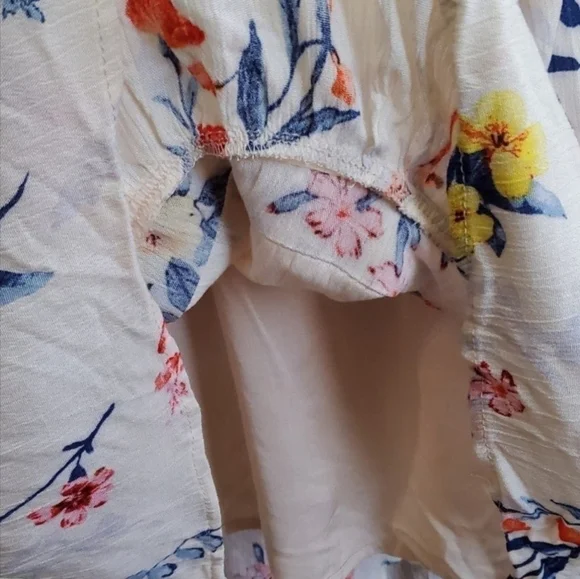 Miss Me Size L - Women's Ivory Floral Cutout Halter Dress - Picture 8 of 8